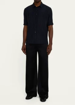 Saint LaurentMen's Tonal Stripe Button-Down Shirt