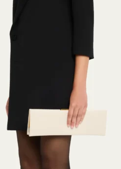 Saint LaurentMidnight Large Pochette Clutch Bag in Leather