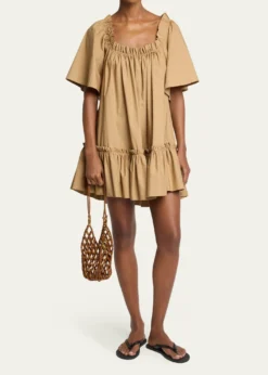 Saint LaurentMini Bucket Bag in Wood