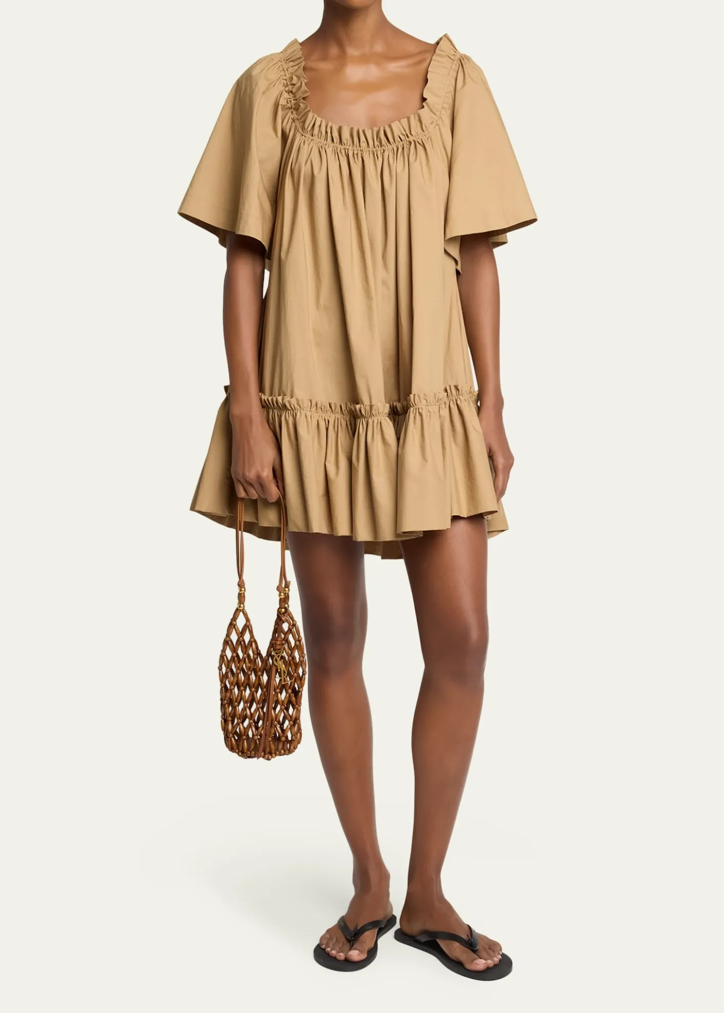 Saint LaurentMini Bucket Bag in Wood