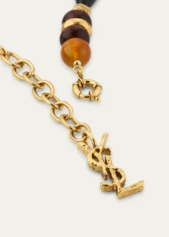 Saint LaurentMixed Bead Necklace