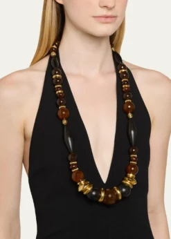 Saint LaurentMixed Bead Necklace