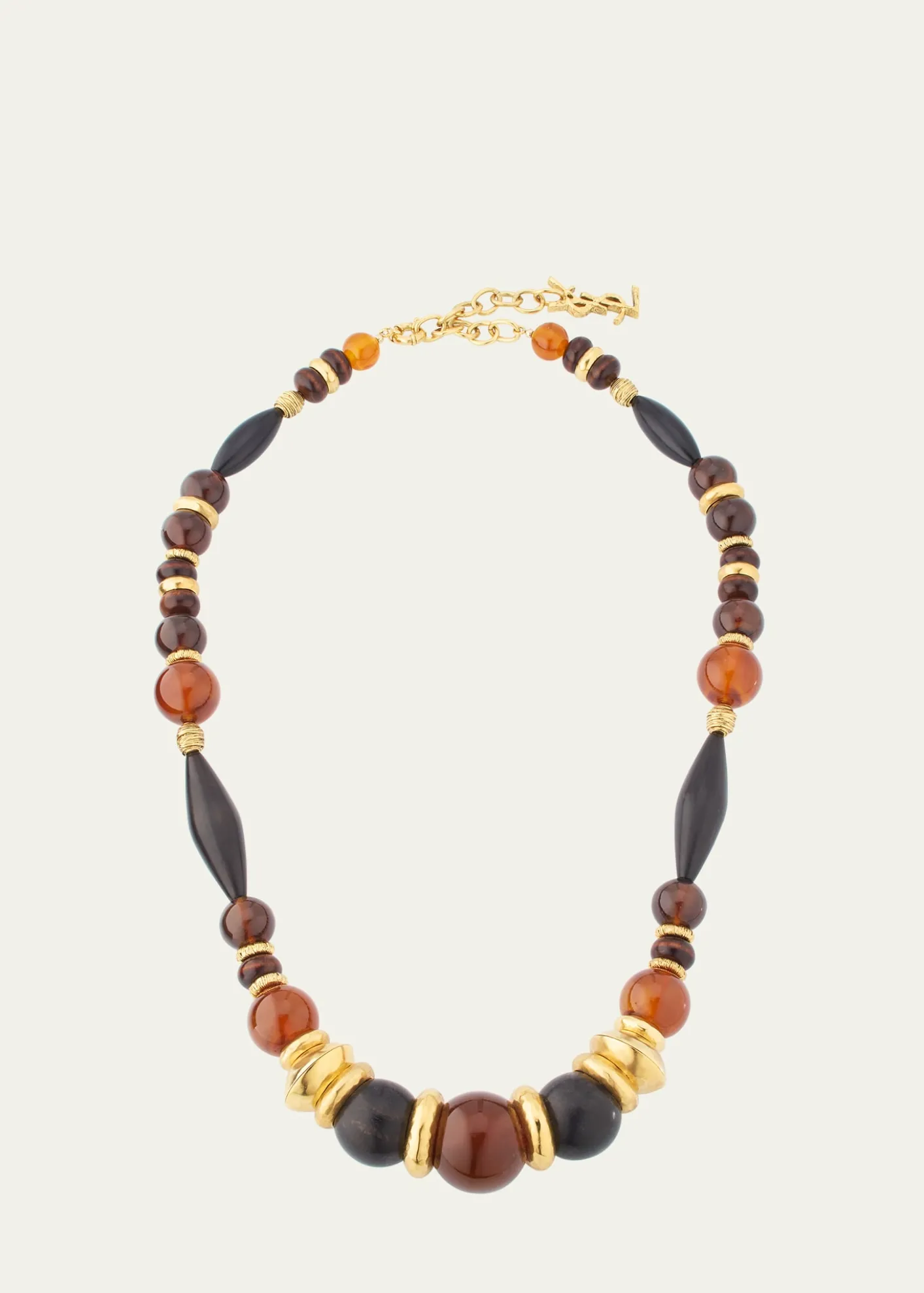 Saint LaurentMixed Bead Necklace