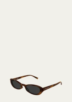Saint Laurent51mm Acetate Oval Sunglasses