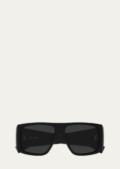 Saint Laurent57mm Acetate Semi-Shield Sunglasses