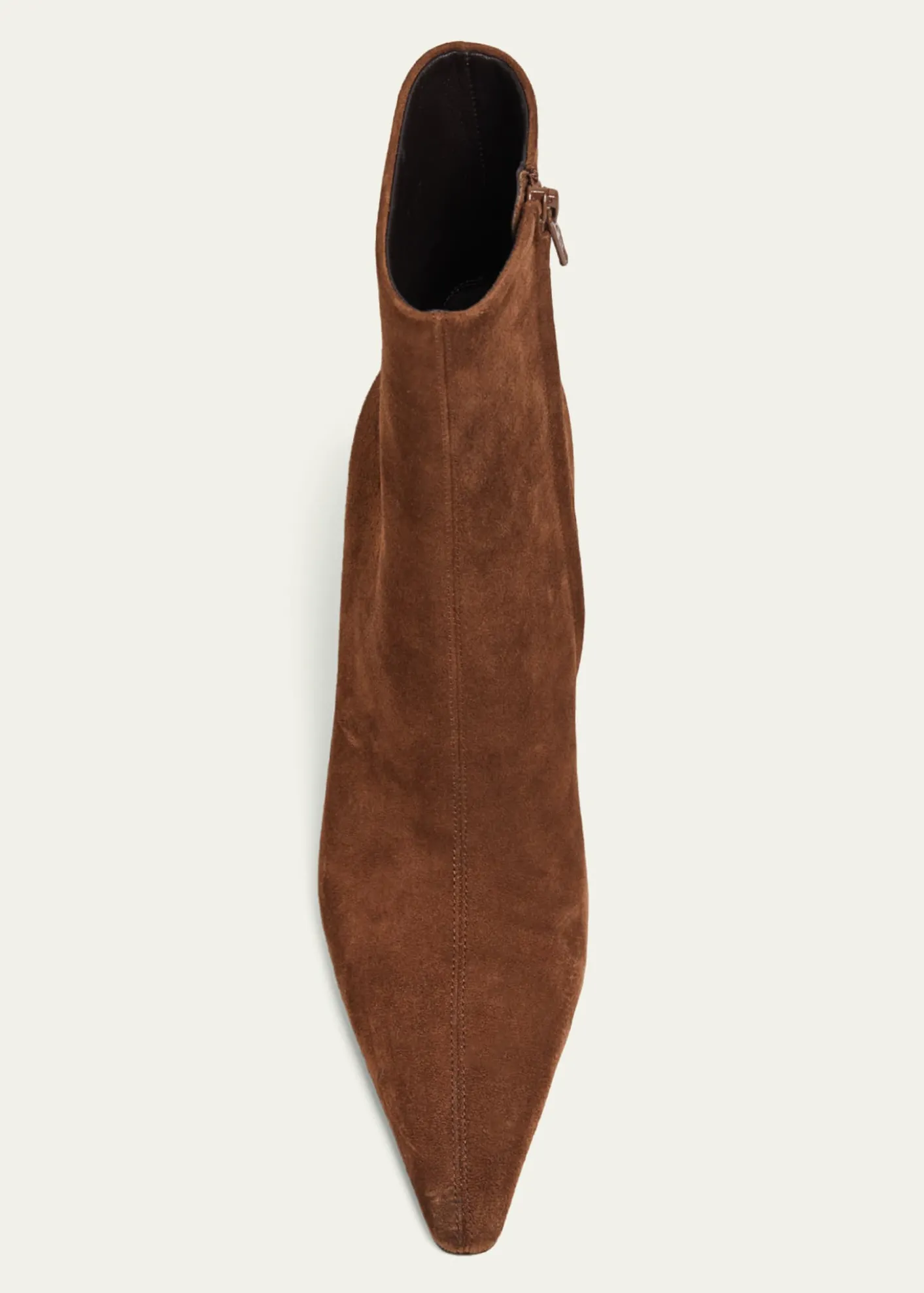 Saint Laurent90mm Ashley Suede Ankle Booties