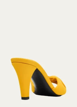 Saint Laurent75mm Franciane Satin Mule Sandals