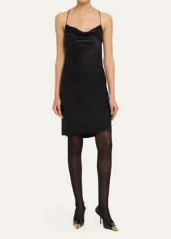 Saint Laurent75mm Jeanne Leather Slingback Pumps