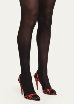 Saint Laurent110mm Kate Satin Sandals