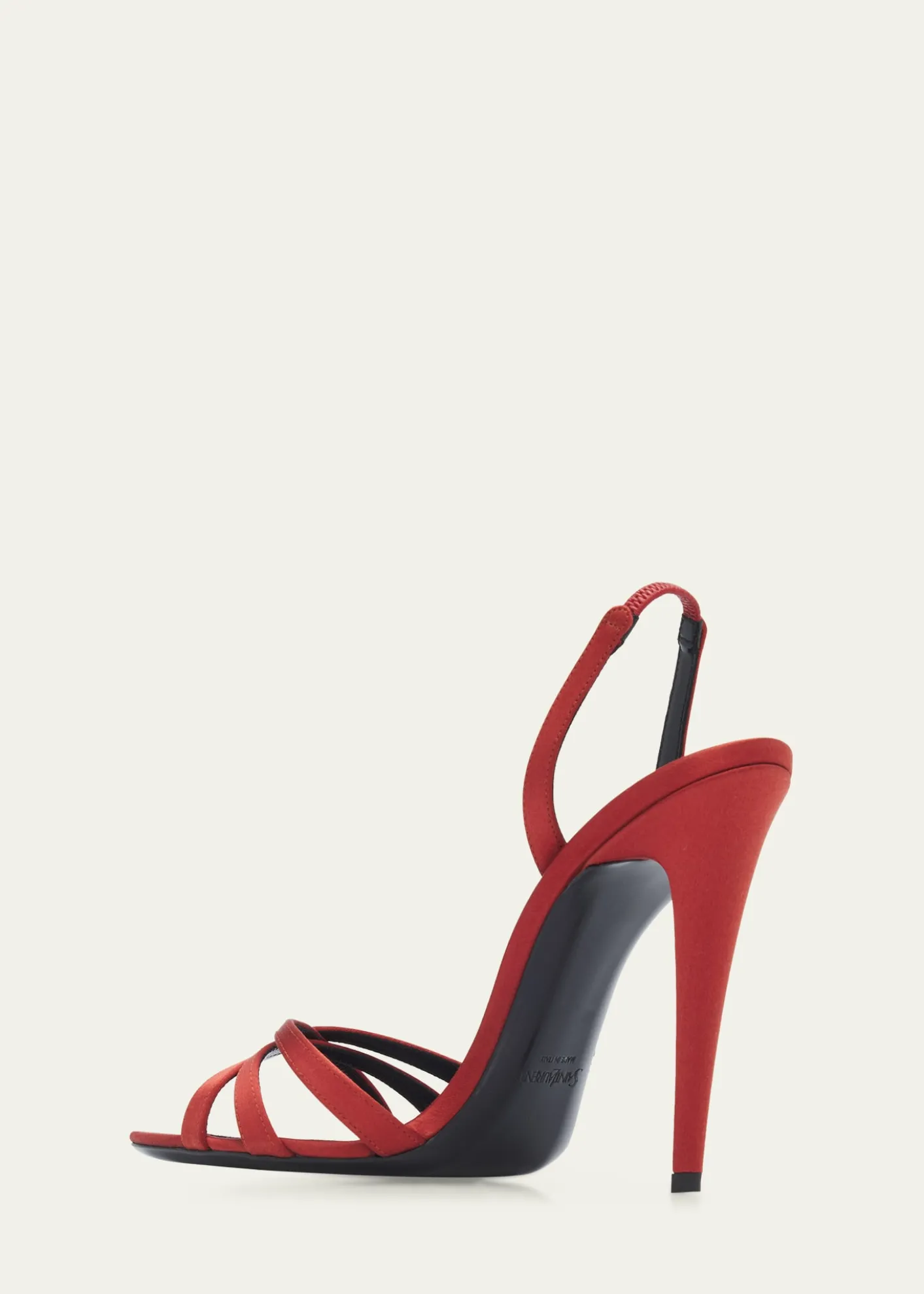 Saint Laurent110mm Kate Satin Sandals