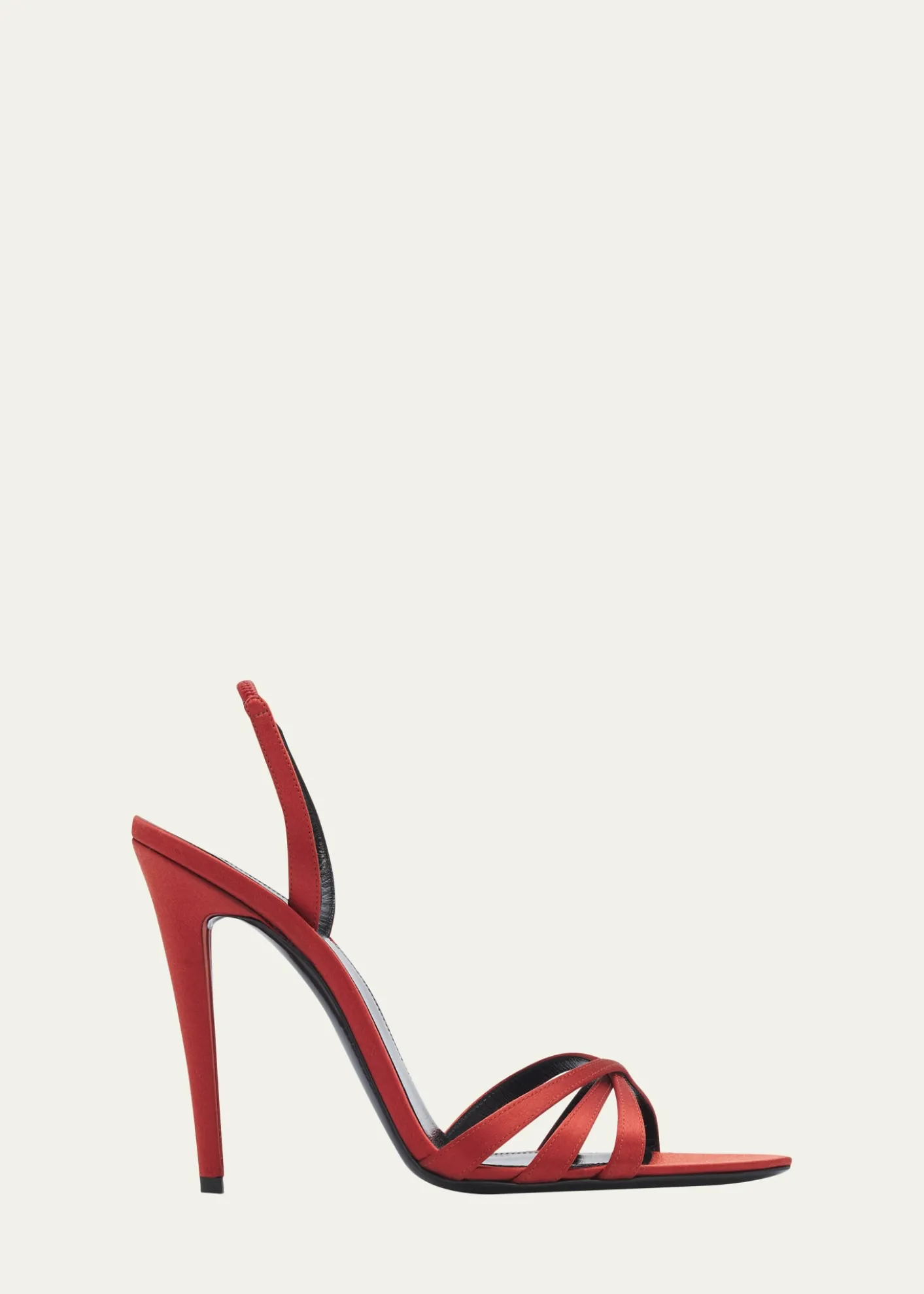 Saint Laurent110mm Kate Satin Sandals