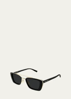 Saint Laurent50mm Rectangular Sunglasses