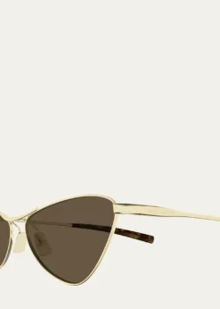 Saint Laurent56mm Titanium Cat-Eye Sunglasses