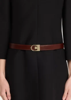 Saint LaurentNew Logo Reversible Leather Belt