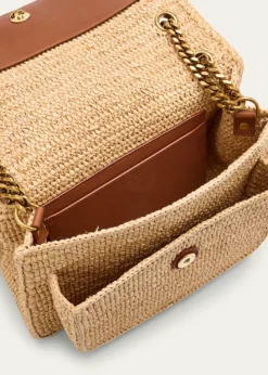 Saint LaurentNiki Medium YSL Shoulder Bag in Raffia