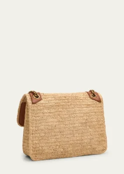 Saint LaurentNiki Medium YSL Shoulder Bag in Raffia