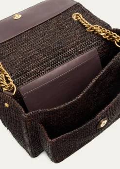 Saint LaurentNiki Medium YSL Raffia Shoulder Bag