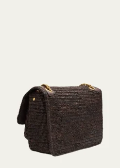Saint LaurentNiki Medium YSL Raffia Shoulder Bag