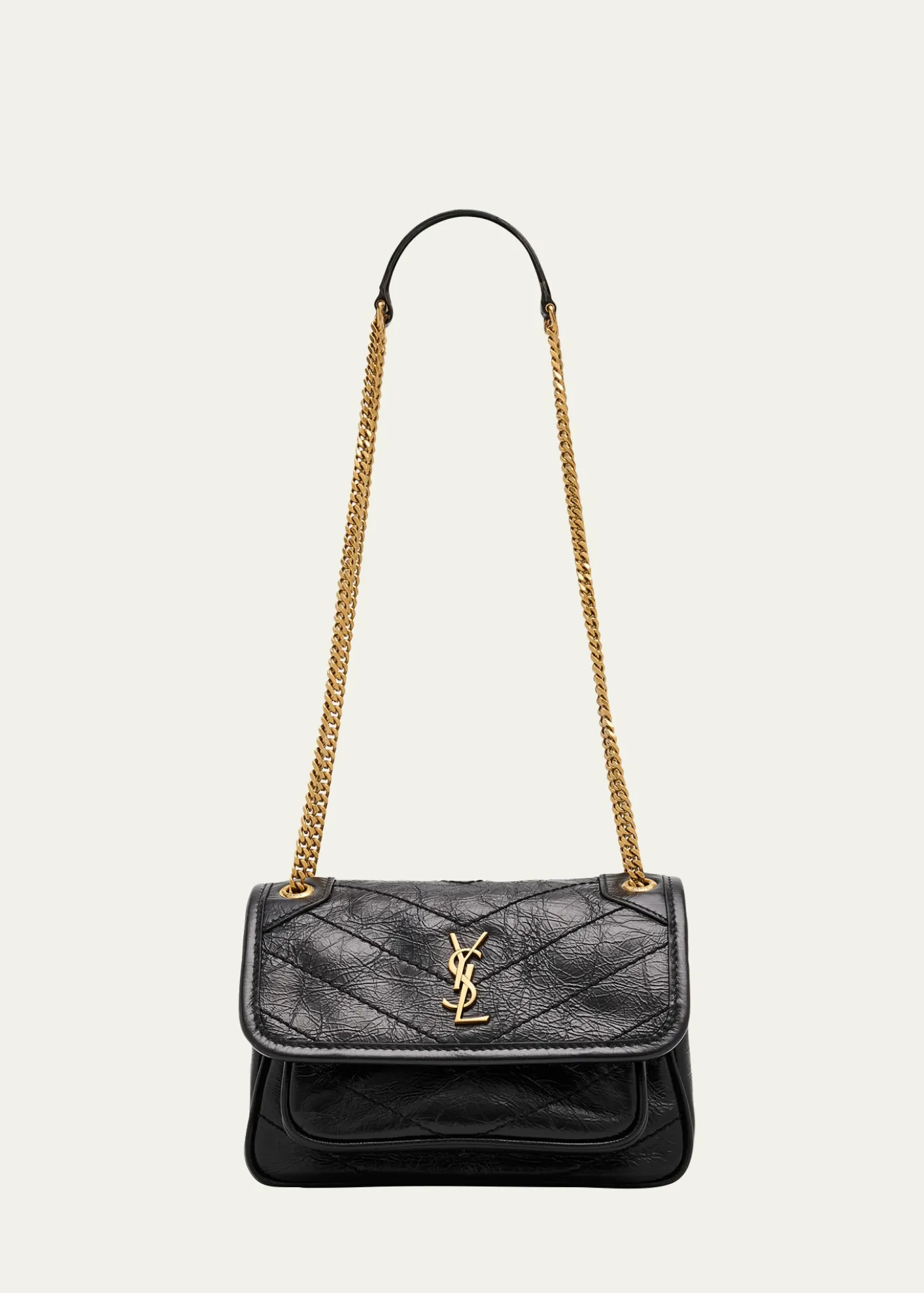 Saint LaurentNiki Mini Vintage Leather Shoulder Bag