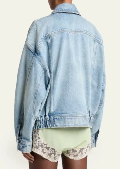 Saint LaurentOversized Denim Zip Shirt Jacket