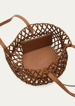 Saint LaurentPanier Small Open-Work Bead Shoulder Bag
