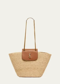 Saint LaurentPanier Tote Bag in Raffia