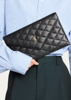 Saint LaurentParis Pouch in Lambskin Leather