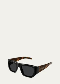 Saint LaurentRectangle Acetate Sunglasses