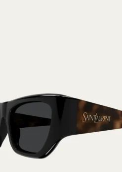 Saint LaurentRectangle Acetate Sunglasses