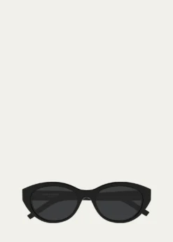 Saint LaurentRecycled Acetate Round Sunglasses