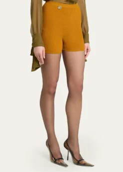 Saint LaurentRib-Knit Cycling Shorts