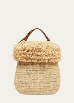 Saint LaurentRoady Fringed Raffia Shoulder Bag