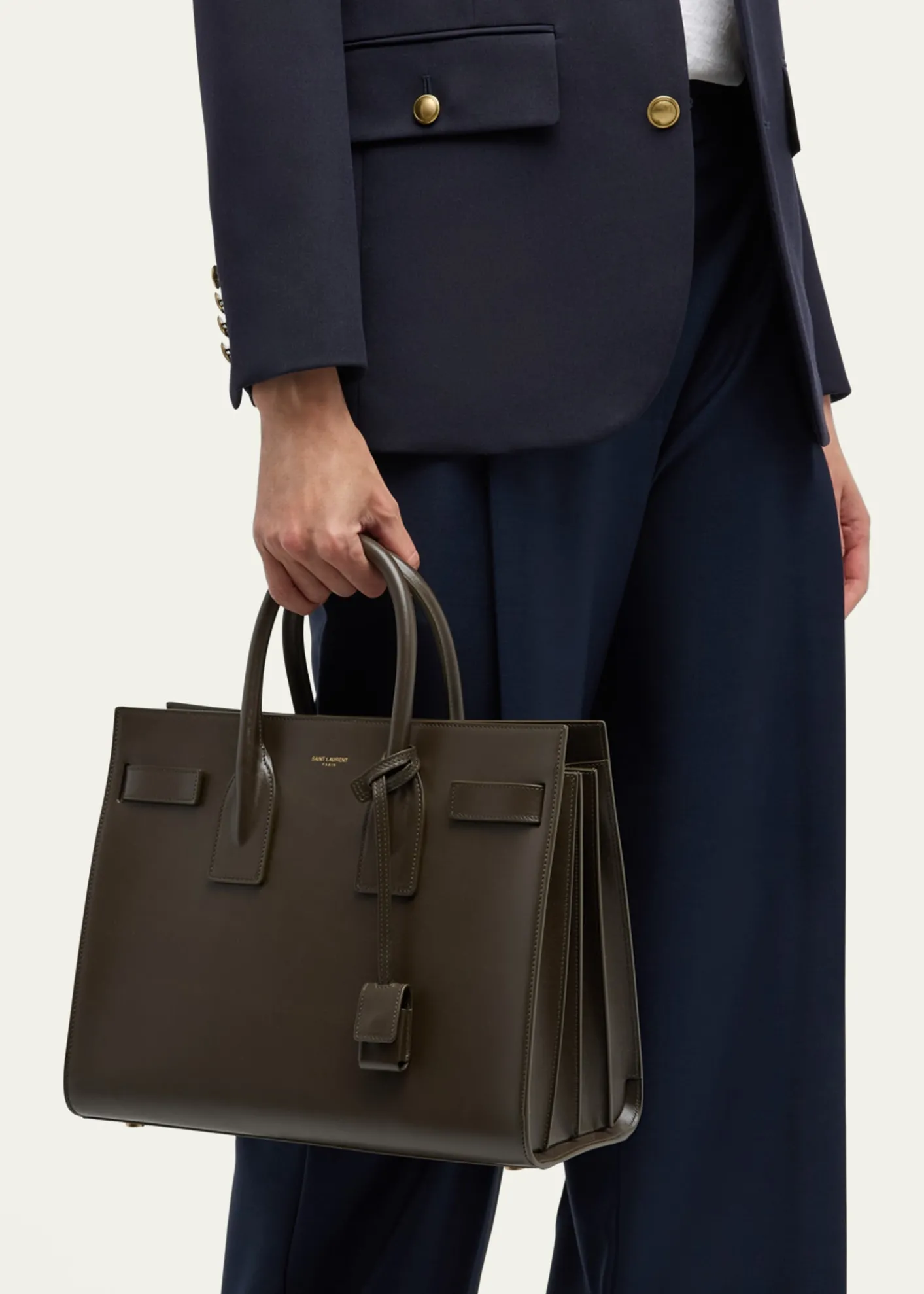Saint LaurentSac De Jour Small Top-Handle Bag in Smooth Leather