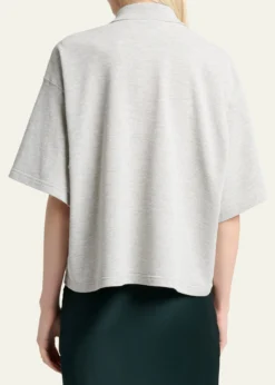 Saint LaurentShort-Sleeve Oversized Polo Shirt
