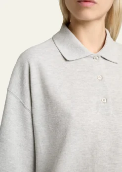 Saint LaurentShort-Sleeve Oversized Polo Shirt