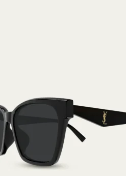 Saint LaurentSL M171/F Recycled Acetate Square Sunglasses