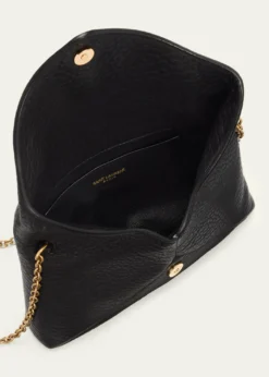 Saint LaurentSmall YSL Grain Leather Pouch Bag