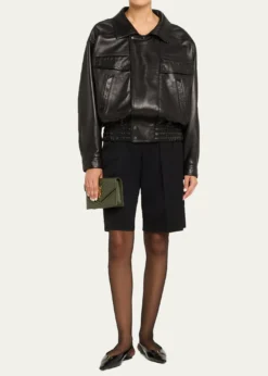 Saint LaurentSmall YSL Wallet on Chain in Grain Leather