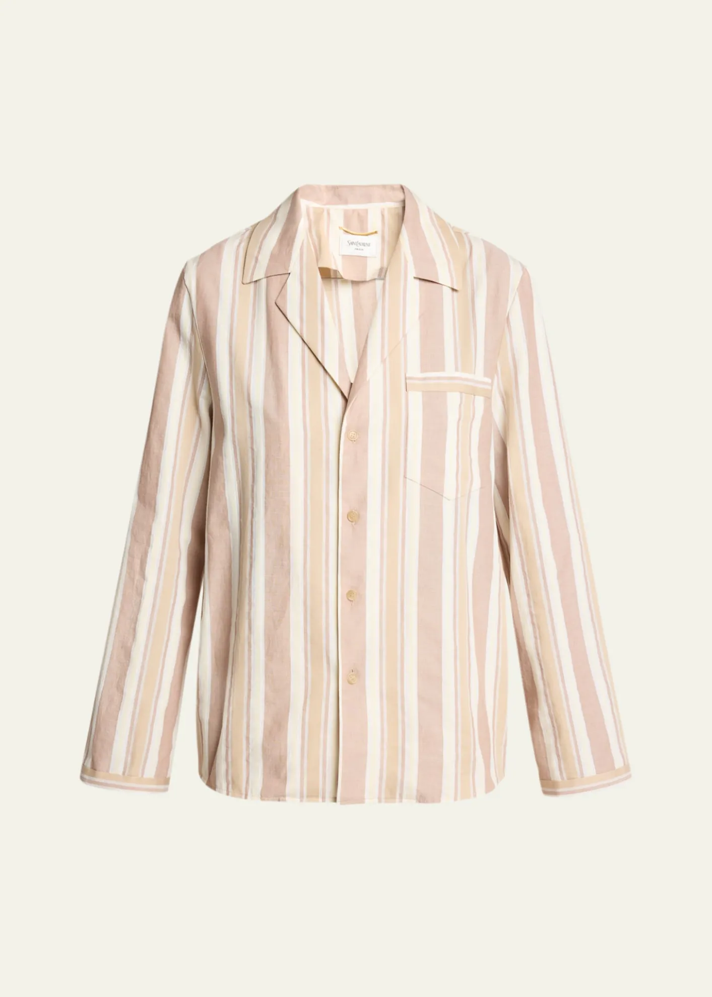 Saint LaurentStriped Cotton Pajama Shirt