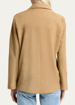 Saint LaurentSuede Pajama Shirt Jacket