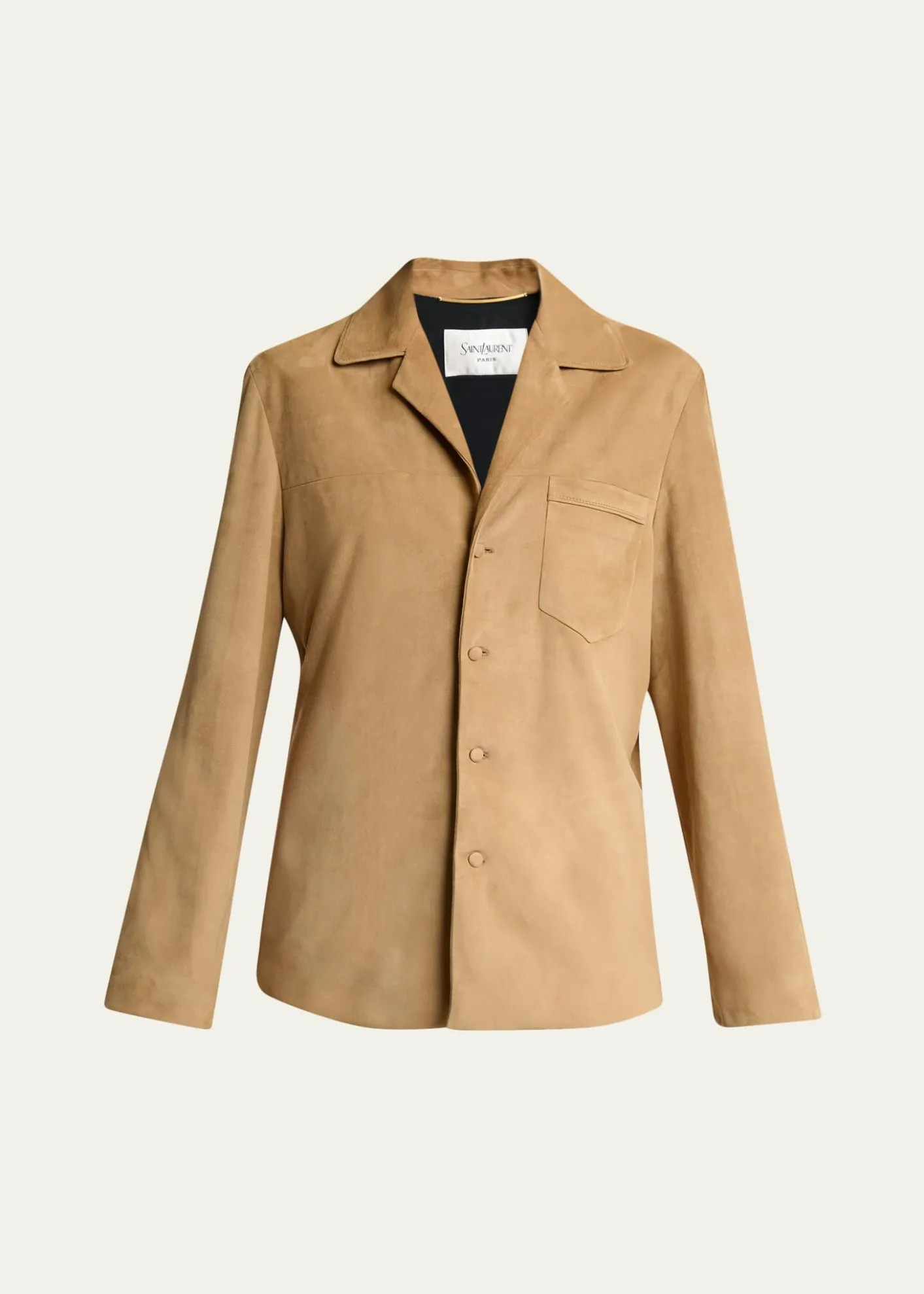 Saint LaurentSuede Pajama Shirt Jacket