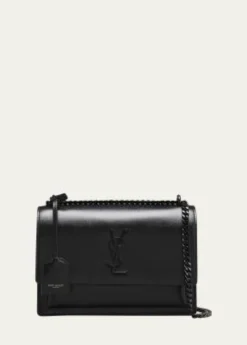 Saint LaurentSunset Medium YSL Shoulder Bag in Smooth Leather