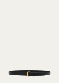 Saint LaurentThin Leather Belt