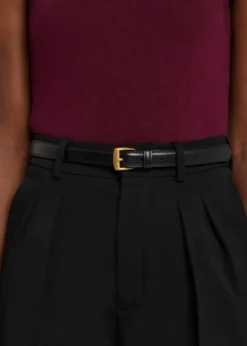 Saint LaurentThin Leather Belt