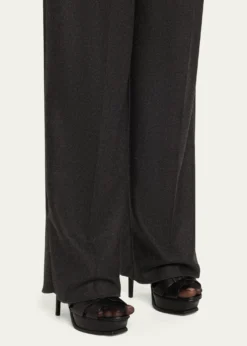 Saint LaurentTribute Leather T-Strap Platform Sandals