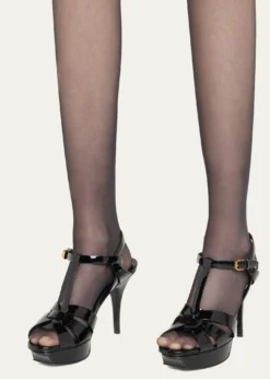 Saint LaurentTribute Patent T-Strap Platform Sandals
