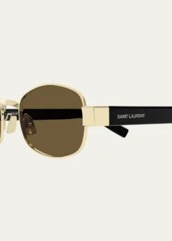 Saint LaurentUnisex Round Metal Sunglasses