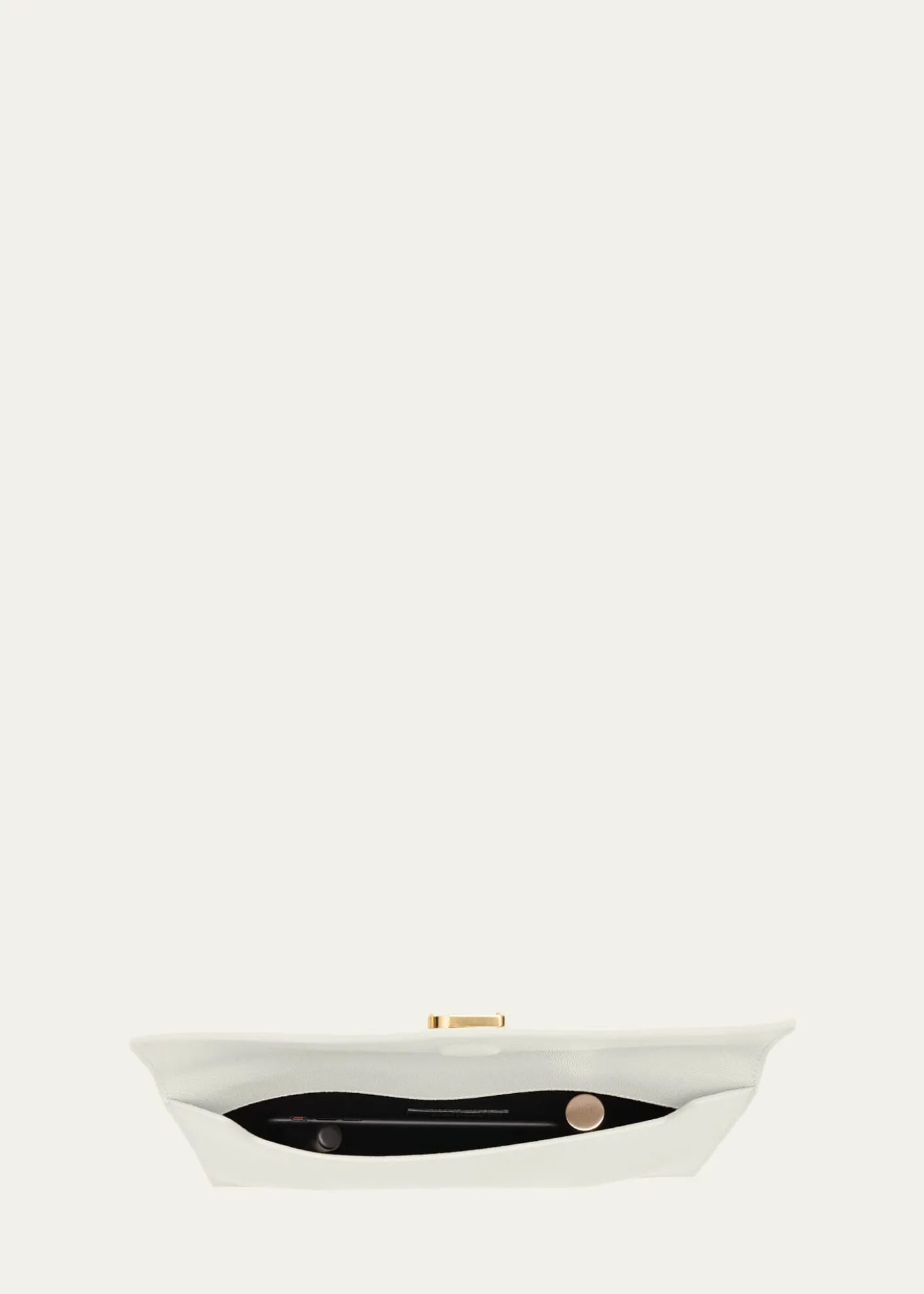 Saint LaurentUptown YSL Pouch in Grained Leather
