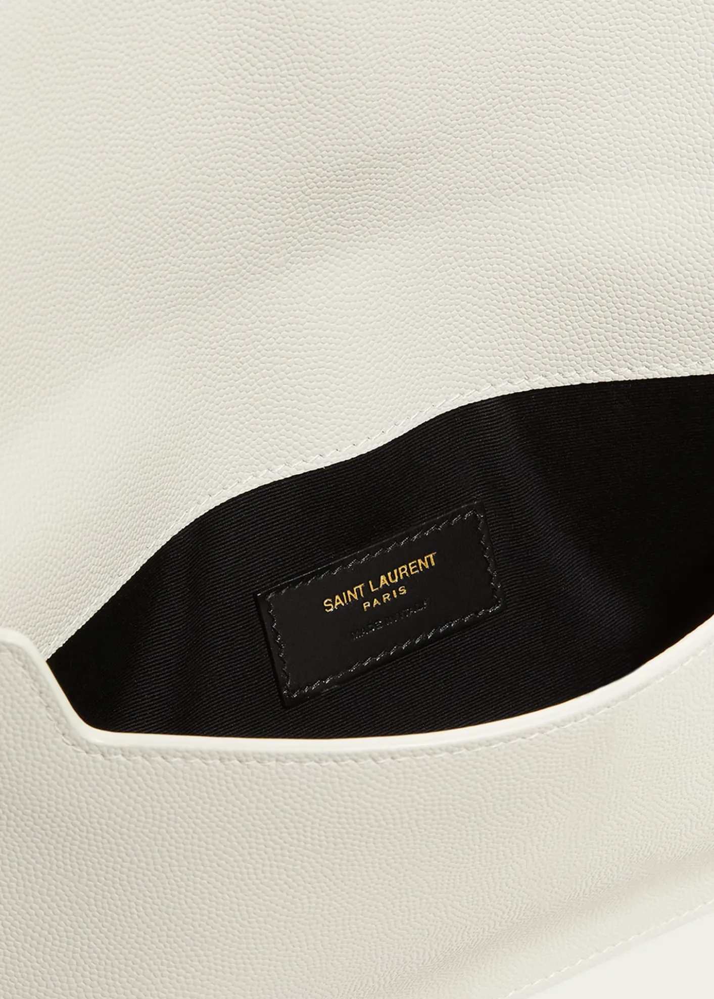 Saint LaurentUptown YSL Pouch in Grained Leather