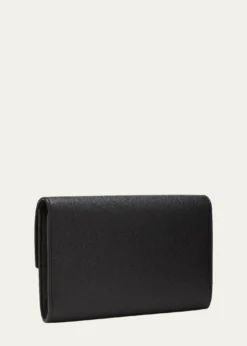 Saint LaurentUptown YSL Wallet on Chain in Grained Leather